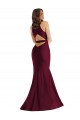 Plunge Neckline Cutout Low Back Formal Silky Satin Mermaid Bridesmaid Dress / Prom Dress UK