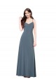 Classic Spandex Bridesmaid Dress / Prom Dress with Scoop Neckline UK