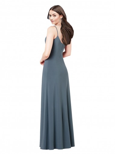 Classic Spandex Bridesmaid Dress / Prom Dress with Scoop Neckline UK