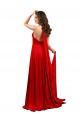 High Slit A-Line Halter Long Formal Spandex Bridesmaid Dress / Prom Dress Open Back UK