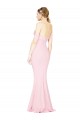 Full Length Off the Shoulder Bridesmaid Dress / Prom Dress with Twist Front UK