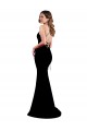 High Neck Low Criss Cross Back Formal Crepe Bridesmaid Dress / Prom Dress UK