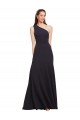 Fit and Flare Formal Crepe Bridesmaid Dress / Prom Dress with One Shoulder UK
