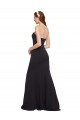 Strapless Bodycon Long Formal Crepe Bridesmaid Dress / Prom Dress with High Slit UK