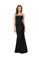 Fit and Flare Slim Formal Crepe Bridesmaid Dress / Prom Dress with Cutout Back UK