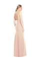 V-Spaghetti Strap Open Back Bateau Neck Trumpet Bridesmaid Dress / Prom Dress UK
