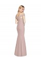 Off the Shoulder Criss Cross Back Trumpet Bridesmaid Dress / Prom Dress UK