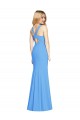 Flattering Trumpet Long Sleeveless Bridesmaid Dress / Prom Dress with Open Back UK