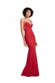 Spaghetti Strap Slip Neckline Formal Crepe Bridesmaid Dress / Prom Dress UK