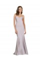 Crepe Mermaid Bridesmaid Dress / Prom Dress with Low Back UK