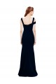 Sleeveless Formal Crepe Mermaid Bridesmaid Dress / Prom Dress with Side Slit UK