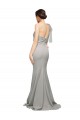 Long Sweep Train Sweetheart Formal Crepe Bridesmaid Dress / Prom Dress with Tulle One Shoulder UK
