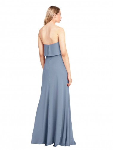 High Neck Sheath Sleeveless Stretch Formal Crepe Bridesmaid Dress / Prom Dress UK