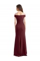 Off the Shoulder Fit and Flare Stretch Crepe Bridesmaid Dress / Prom Dress UK