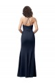 Sweetheart Fit and Flare Stretch Formal Crepe Bridesmaid Dress / Prom Dress with Side Slit and Strappy Back UK