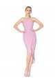 Halter Neck Short Knee Length Formal Crepe Mermaid Bridesmaid Dress / Cocktail Prom Dress UK