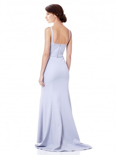 Sweetheart High Neck Sleeveless Formal Crepe Bridesmaid Dress / Prom Dress UK