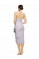 Short Cocktail Length Strapless Formal Crepe Bridesmaid Dress / Prom Dress with Ruffles UK