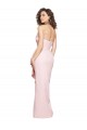 Strapless Long Full Length Ruffles Low Back Formal Crepe Bridesmaid Dress / Prom Dress UK