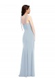 Bustier Style Crepe Bridesmaid Dress / Prom Dress with Bow Straps UK