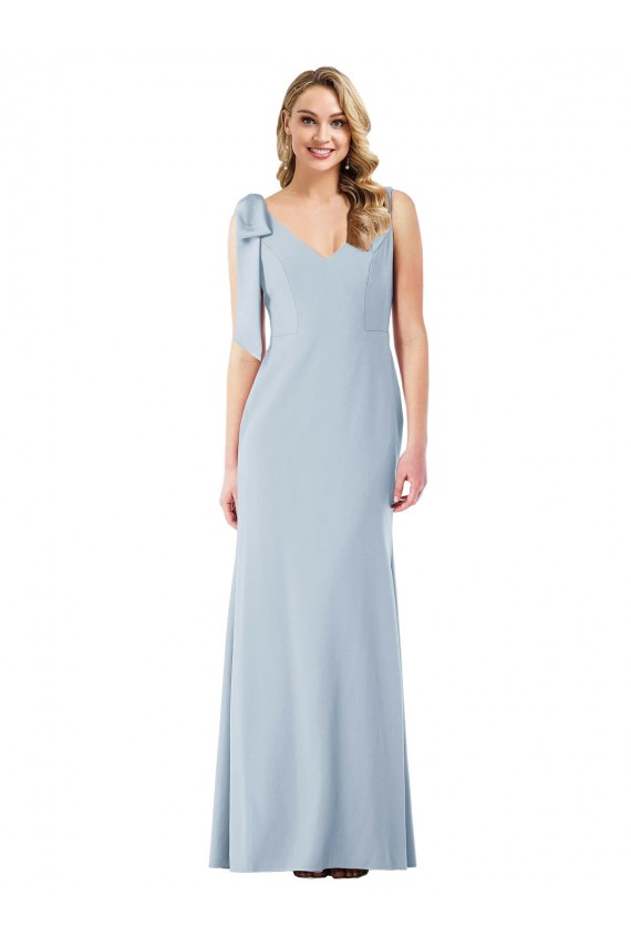 V-Back Bow Shoulder Trumpet Bridesmaid Dress / Prom Dress UK