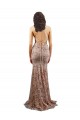 Floral Patterned Backless V-Neckline Sequin Formal Bridesmaid Dress / Prom Dress UK