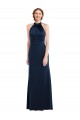 High Neck Open Back Long Maxi Bridesmaid Dress / Prom Dress UK