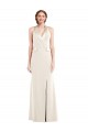 Halter Tuxedo Maxi Bridesmaid Dress / Prom Dress with Front Slit UK