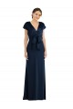 Soft Bow Blouson Bodice Trumpet Formal Crepe Bridesmaid Dress / Prom Dress UK