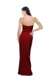 Straight Pencil Skirt Long Sweetheart Formal Crepe Bridesmaid Dress / Prom Dress with High Side Split UK