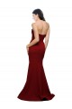 Long Full Length Sweetheart Slim Formal Crepe Bridesmaid Dress / Prom Dress with Strapless Bodice UK