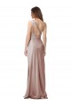 One Shoulder Black-Tie Floor Length Long Formal Stretch Satin Bridesmaid Dress / Prom Dress UK