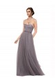 Strapless Tulle Bridesmaid Dress with Waistband UK