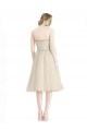 Strapless Short Cocktail Length Tulle Cocktail Bridesmaid Dress with Pleats UK