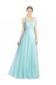 Ruched Sweetheart Neckline A-Line Tulle Bridesmaid Dress with Tie Open Back UK