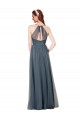 Beach-inspired Sweetheart Tulle Long Bridesmaid Dress UK