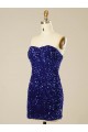 Short Sweetheart Velvet Sequin Homecoming Dress / Prom Dress UK
