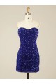 Short Sweetheart Velvet Sequin Homecoming Dress / Prom Dress UK