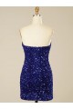 Short Sweetheart Velvet Sequin Homecoming Dress / Prom Dress UK