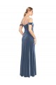 Draped Sleeves Wide Scoop Neck Off the Shoulder Velvet Bridesmaid Dress / Prom Dress UK