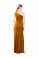 Sleek One Shoulder Long Formal Velvet Bridesmaid Dress / Prom Dress UK