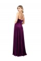Draped Neckline Spaghetti Straps Formal Velvet Bridesmaid Dress / Prom Dress UK