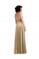 Square Neck Formal Velvet Maxi Bridesmaid Dress / Prom Dress with Front Slit UK