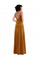Twist Front Cutout Velvet Maxi Bridesmaid Dress / Prom Dress with Pockets UK