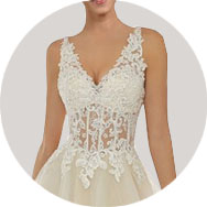 V-Neck Wedding Dresses UK